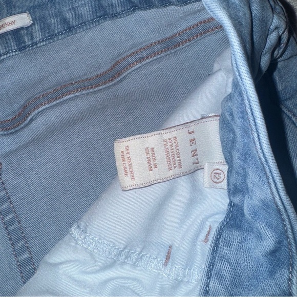 Jen7 7 for All Mankind Women's Jeans Ankle Skinny Size 12 Frayed Tulip Hem - Picture 9 of 15